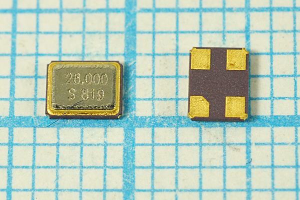 Кварцевый резонатор 26 МГц - 26000 SMD03225C4 12 30 30/-20~70C SX-32 1Г
