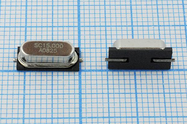 Кварцевый резонатор 15 МГц - 15000 SMD49S4 18 30 50/-40~85C SX-1 1Г (SC15.00