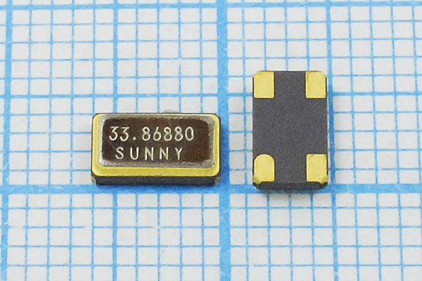 Кварцевый резонатор 33,8688 МГц - 33868,8 SMD06035C4 20 30 50/-20~70C SX-6 1Г