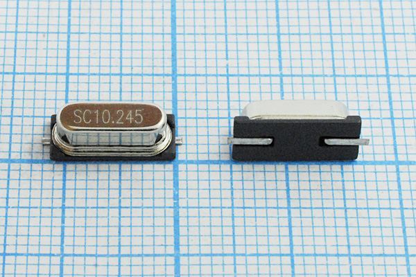 Кварцевый резонатор 10,245 МГц - 10245 SMD49S4 18 25 30/-30~85C SX-1 1Г