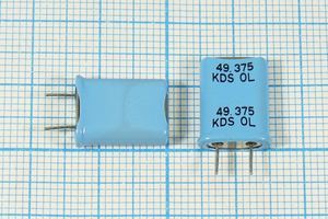 Кварцевый резонатор 49,375 МГц - 49375 HC49U HC-49U[KDS] 3Г +SL 4мм (KDS)