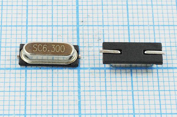 Кварцевый резонатор 6,3 МГц - 6300 SMD49S3 20 15 15/-20~70C SX-3 1Г (SC6.300)