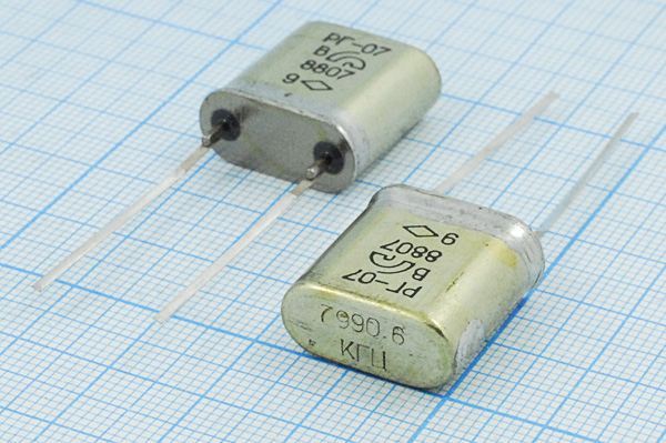 Кварцевый резонатор 7,9906 МГц - 7990,6 HC33U 20 50/-60~85C РГ07ББ-7ДУ 1Г