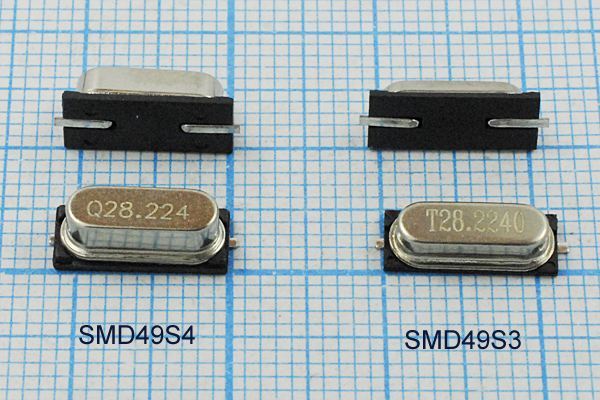Кварцевый резонатор 28,224 МГц - 28224 SMD49S4 20 20 50/-40~85C SMH4,2 1Г (Q)
