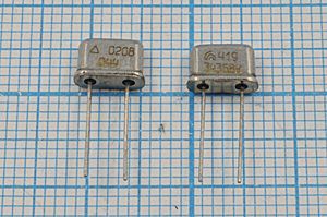 Кварцевый резонатор 34,368 МГц - 34368 UM4 S 30 30/0~50C РК419МР-8МС 1Г