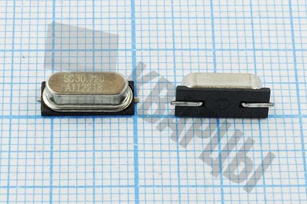 Кварцевый резонатор 30,72 МГц - 30720 SMD49S4 18 30 /-20~70C SX-1 1Г