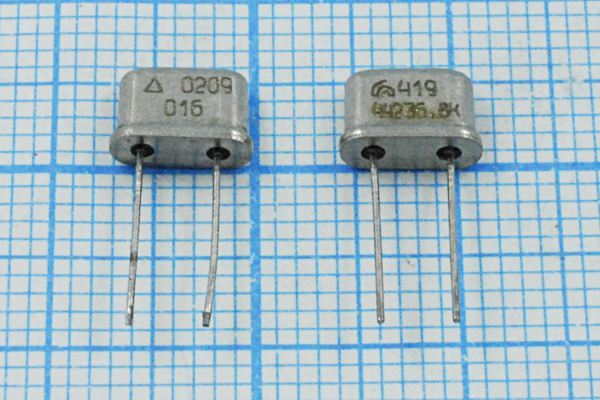 Кварцевый резонатор 44,2368 МГц - 44236,8 UM4 S 30 30/0~50C РК419МР-8МС 3Г