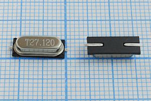 Кварцевый резонатор 27,12 МГц - 27120 SMD49S3 30 20 50/-40~85C SMH3,0 1Г (T27.1 Кварцевый резонатор 27,12 МГц - 27120 SMD49S3 30 20 50/-40~85C SMH3,0 1Г (T27.1
