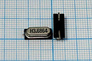 Кварцевый резонатор 3,6864 МГц - 3686,4 SMD49S4 16 20 SX-1 1Г (H3.6864)