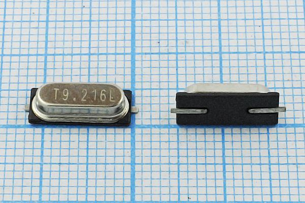 Кварцевый резонатор 9,216 МГц - 9216 SMD49S3 30 20 20/-20~70C SMH3,0 1Г(T9.216L