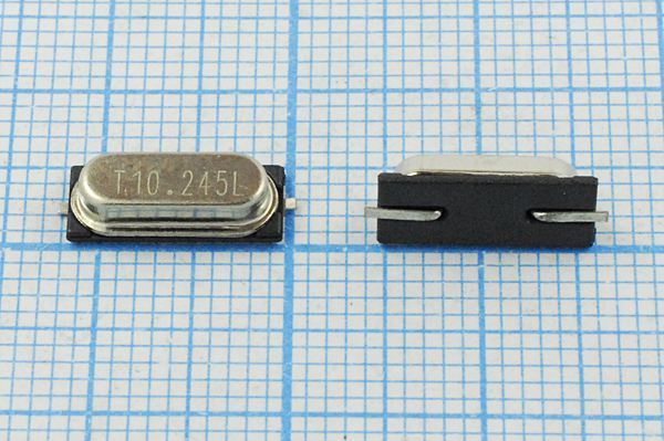 Кварцевый резонатор 10,245 МГц - 10245 SMD49S3 20 20 20/-20~70C SMH3,0 1Г (T L)