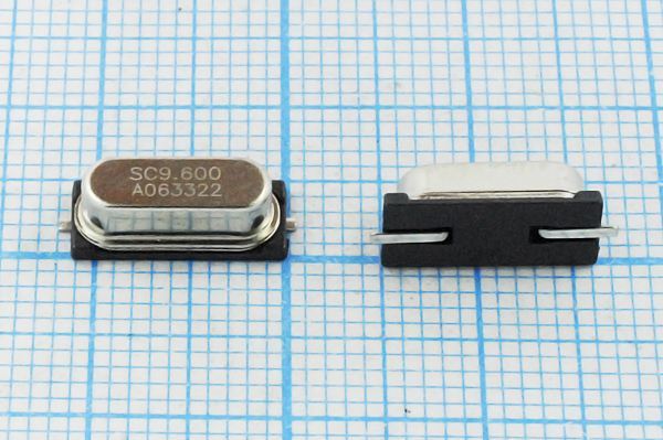 Кварцевый резонатор 9,6 МГц - 9600 SMD49S4 22 10 30/-10~60C SX-1 1Г (SC)
