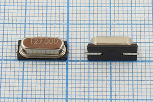 Кварцевый резонатор 27 МГц - 27000 SMD49S4 20 30 30/-10~60C SMH4,2 1Г FT (T)