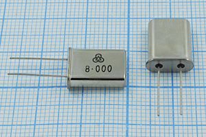Кварцевый резонатор 8 МГц - 8000 HC49U 12 10 49U[HUBEI] 1Г (8.000)