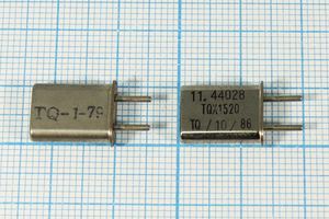 Кварцевый резонатор 11,44028 МГц - 11440,28 HC42U 32 ХСР 1Г (TQX1520) Кварцевый резонатор 11,44028 МГц - 11440,28 HC42U 32 ХСР 1Г (TQX1520)