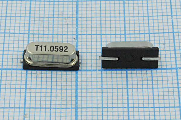 Кварцевый резонатор 11,0592 МГц - 11059,2 SMD49S4 32 SMH4,2 1Г (T11.0592)