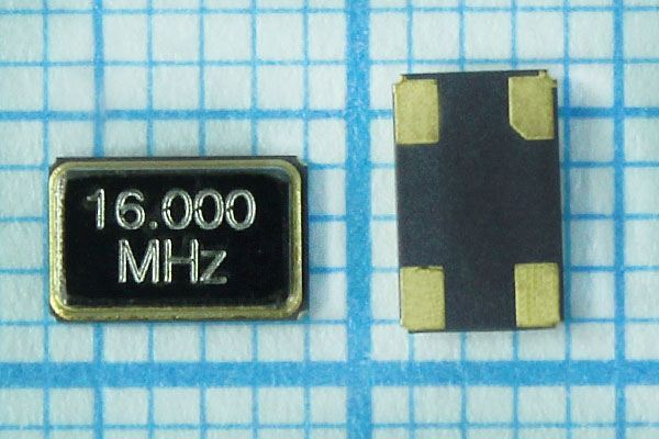 Кварцевый резонатор 16 МГц - 16000 SMD05032C4 12 10 30/-40~85C SMD0503(4P) 1