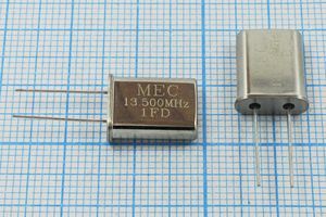 Кварцевый резонатор 13,5 МГц - 13500 HC49U 16 30 HC49U[MEC] 1Г (MEC)