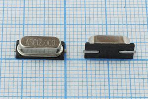 Кварцевый резонатор 12 МГц - 12000 SMD49S4 12 1Г (ASC12.000)