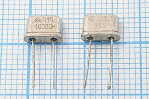 Кварцевый резонатор 10 МГц - 10000 UM4 S РК419МР 1Г 100 Ом Кварцевый резонатор 10 МГц - 10000 UM4 S РК419МР 1Г 100 Ом