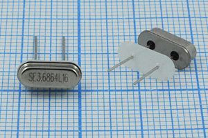 Кварцевый резонатор 3,6864 МГц - 3686,4 HC49S3 16 10 30/-40~85C 49S[SDE] 1Г +IS