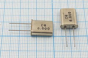 Кварцевый резонатор 6 МГц - 6000 HC49U 30 HC-49U[CQ] 1Г (CQ 6.000)