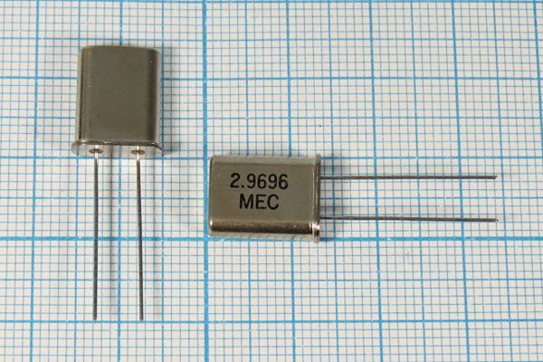Кварцевый резонатор 2,9696 МГц - 2969,6 HC49U 32 H49 1Г (MEC)