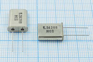 Кварцевый резонатор 5,24288 МГц - 5242,88 HC49U 32 H49 1Г (MEC)