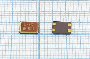 Кварцевый резонатор 8,4672 МГц - 8467,2 SMD07050C4 20 10 /-20~70C MQ[MEC] 1Г