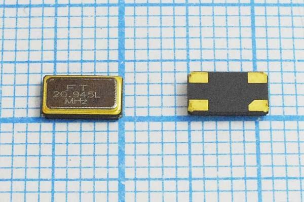 Кварцевый резонатор 20,945 МГц - 20945 SMD06035C4 16 20 20/-20~70C SM6S 1Г (FT20