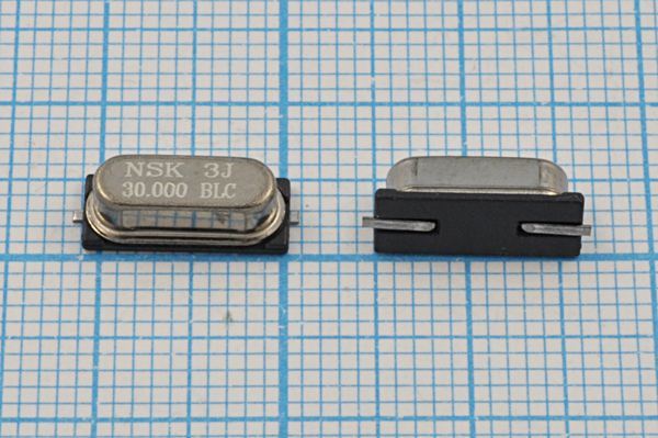 Кварцевый резонатор 30 МГц - 30000 SMD49S4 20 25 NXE 1Г (NSK 3J)