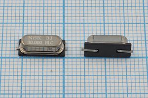 Кварцевый резонатор 30 МГц - 30000 SMD49S4 20 25 NXE 1Г (NSK 3J)