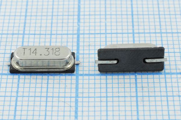 Кварцевый резонатор 14,31818 МГц - 14318,18 SMD49S3 20 SMH3,0 1Г (T14.318)