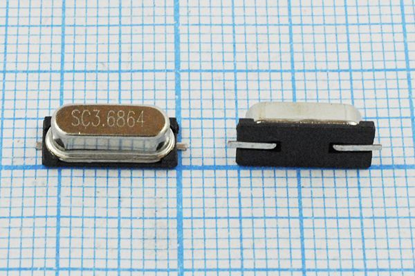 Кварцевый резонатор 3,6864 МГц - 3686,4 SMD49S4 30 50 50/-10~60C SX-1 1Г (SC)