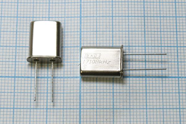 Кварцевый резонатор 17,108 МГц - 17108 HC49U S 20 40/-40~70C РК374МД-7ВТ 1Г