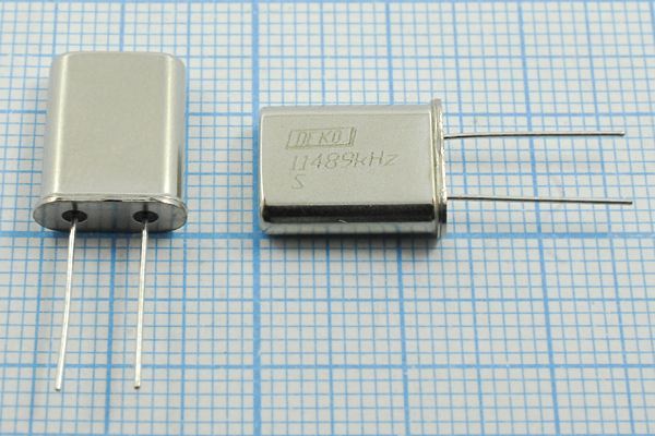 Кварцевый резонатор 11,489 МГц - 11489 HC49U S РК374МД 1Г