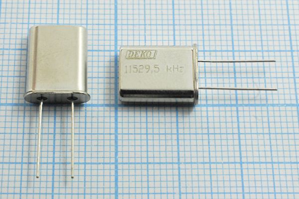 Кварцевый резонатор 11,5295 МГц - 11529,5 HC49U S 20 40/-40~70C РК374МД-7ВТ 1Г