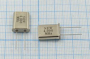 Кварцевый резонатор 4 МГц - 4000 HC49U S 10 AA[NEW] 1Г (NEW)