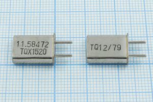 Кварцевый резонатор 11,58472 МГц - 11584,72 HC42U 32 ХСР 1Г (TQX1520) Кварцевый резонатор 11,58472 МГц - 11584,72 HC42U 32 ХСР 1Г (TQX1520)