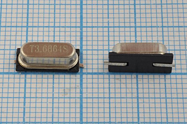 Кварцевый резонатор 3,6864 МГц - 3686,4 SMD49S4 S 20 20/-20~70C SMH4,2 1Г (T S)