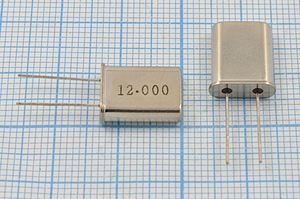 Кварцевый резонатор 12 МГц - 12000 HC49U 22 30 HC49U[MEC] 1Г (12.000)