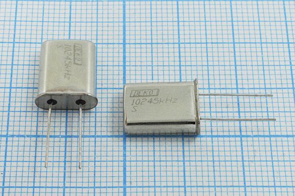 Кварцевый резонатор 10,245 МГц - 10245 HC49U S 30 40/-40~70C РК374МД-8ВТ 1Г