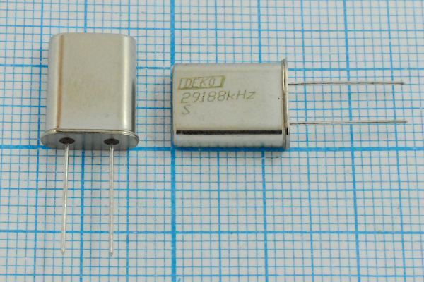 Кварцевый резонатор 29,188 МГц - 29188 HC49U S 20 40/-40~70C РК374МД-7ВТ 1Г