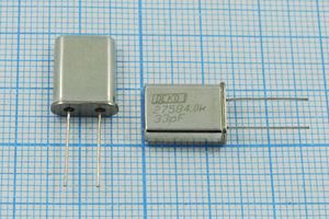 Кварцевый резонатор 27,584 МГц - 27584 HC49U 33 30 40/-40~70C РК374МД-8ВТ 1Г Кварцевый резонатор 27,584 МГц - 27584 HC49U 33 30 40/-40~70C РК374МД-8ВТ 1Г