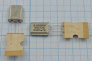 Кварцевый резонатор 6 МГц - 6000 HC49U-LWF 20 MDX 1Г (6.000000 KONY) Кварцевый резонатор 6 МГц - 6000 HC49U-LWF 20 MDX 1Г (6.000000 KONY)