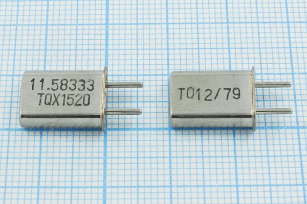 Кварцевый резонатор 11,58333 МГц - 11583,33 HC42U 32 ХСР 1Г (TQX1520)
