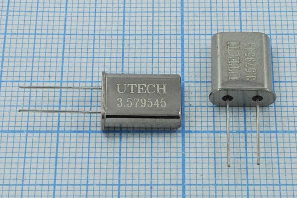 Кварцевый резонатор 3,579545 МГц - 3579,545 HC49U 16 50 HC-49U[UTECH] 1Г (UTECH)