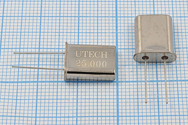 Кварцевый резонатор 25 МГц - 25000 HC49U 20 100 HC-49U[UTECH] 1Г (UTECH)
