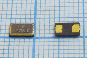 Кварцевый резонатор 32,768 МГц - 32768 SMD05032C2 12 10 30/-40~85C SMD0503(2P) 1