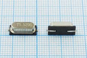 Кварцевый резонатор 5,5296 МГц - 5529,6 SMD49S4 20 30 SMH4,2 1Г (T5.5296)